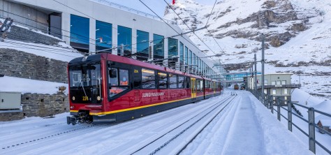Eigergletscher Bahnhof Jungfraubahn Winter